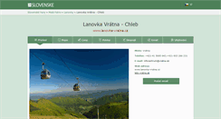 Desktop Screenshot of lanovka-vratna.cz