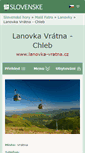 Mobile Screenshot of lanovka-vratna.cz